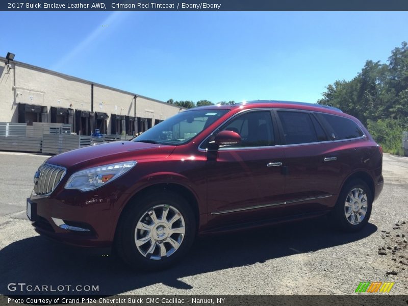 Crimson Red Tintcoat / Ebony/Ebony 2017 Buick Enclave Leather AWD