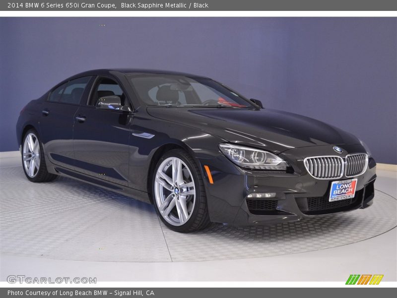 Black Sapphire Metallic / Black 2014 BMW 6 Series 650i Gran Coupe