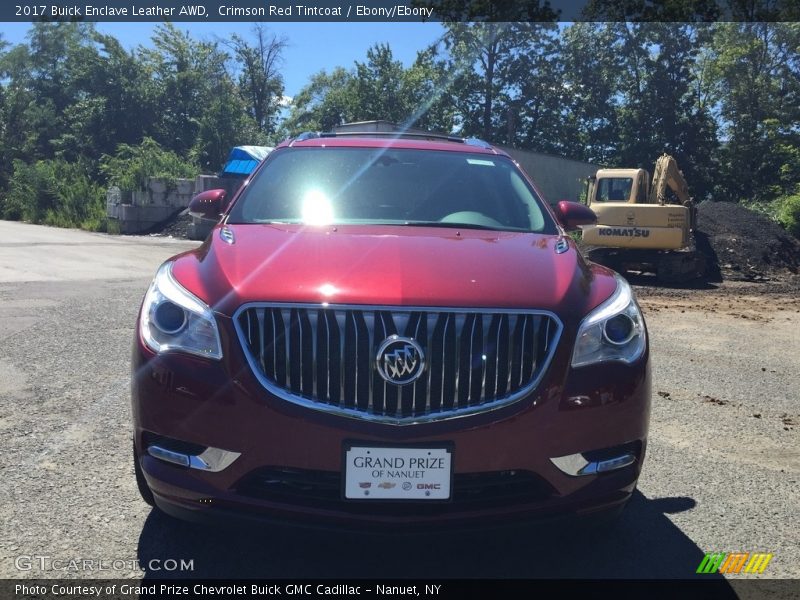 Crimson Red Tintcoat / Ebony/Ebony 2017 Buick Enclave Leather AWD