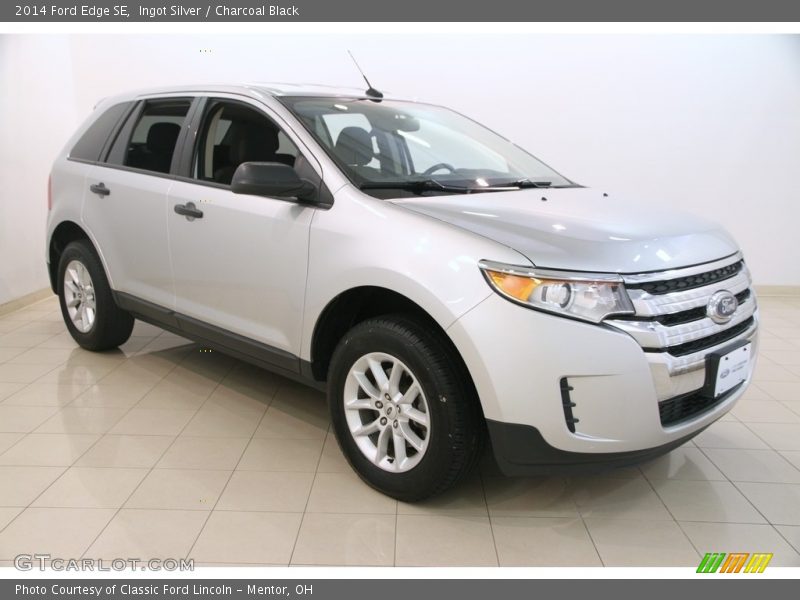 Ingot Silver / Charcoal Black 2014 Ford Edge SE