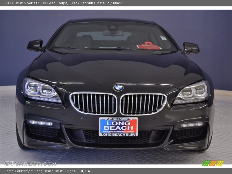 Black Sapphire Metallic / Black 2014 BMW 6 Series 650i Gran Coupe