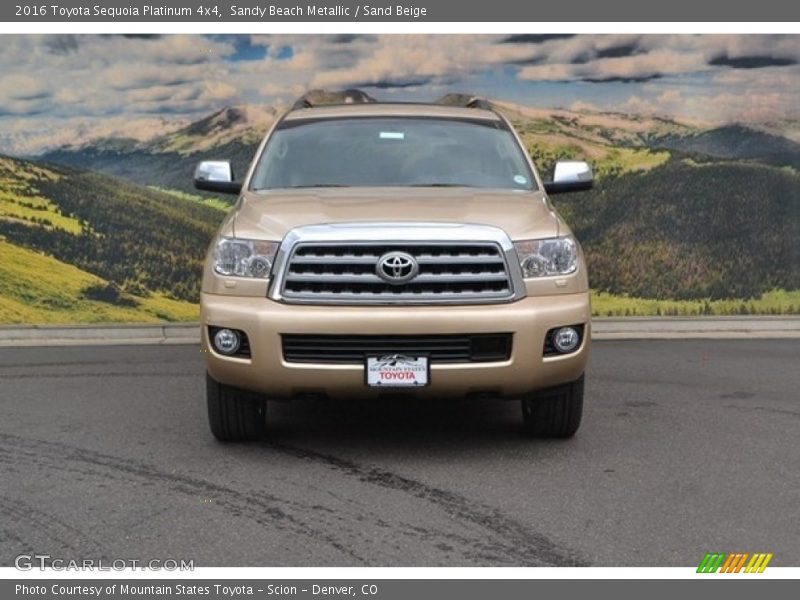 Sandy Beach Metallic / Sand Beige 2016 Toyota Sequoia Platinum 4x4