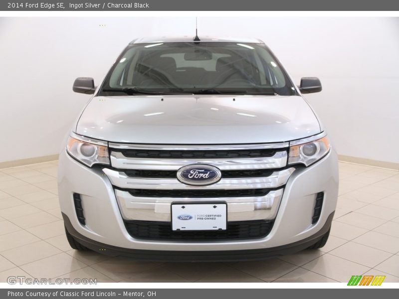 Ingot Silver / Charcoal Black 2014 Ford Edge SE