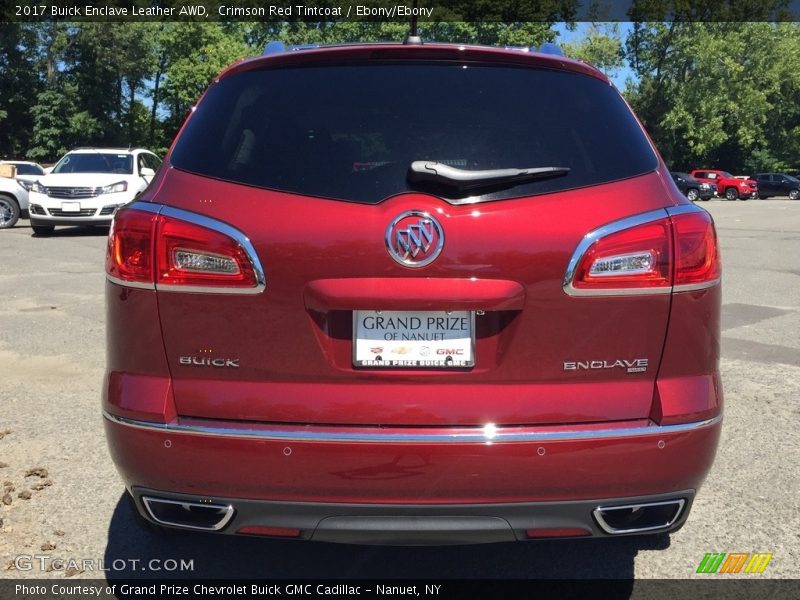 Crimson Red Tintcoat / Ebony/Ebony 2017 Buick Enclave Leather AWD