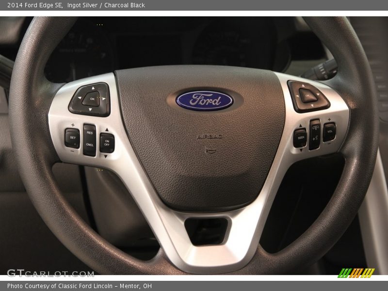 Ingot Silver / Charcoal Black 2014 Ford Edge SE