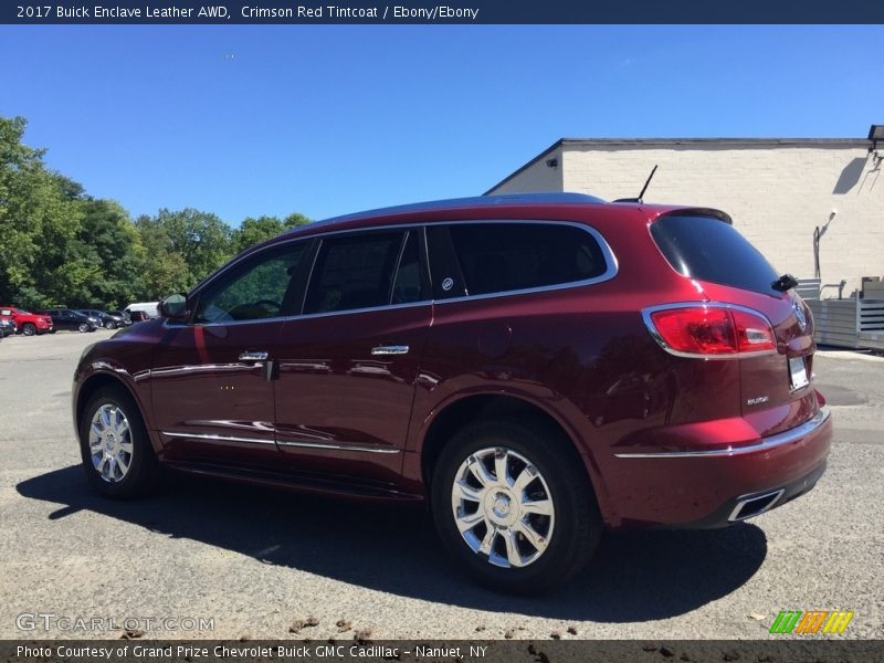 Crimson Red Tintcoat / Ebony/Ebony 2017 Buick Enclave Leather AWD