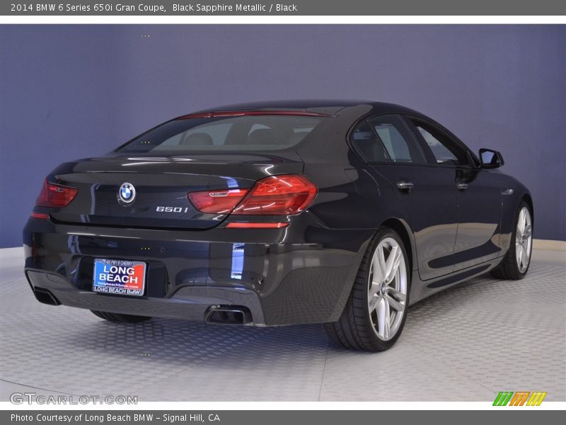 Black Sapphire Metallic / Black 2014 BMW 6 Series 650i Gran Coupe