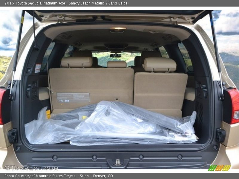 Sandy Beach Metallic / Sand Beige 2016 Toyota Sequoia Platinum 4x4