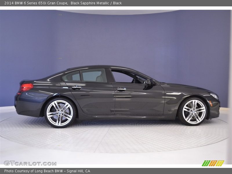 Black Sapphire Metallic / Black 2014 BMW 6 Series 650i Gran Coupe