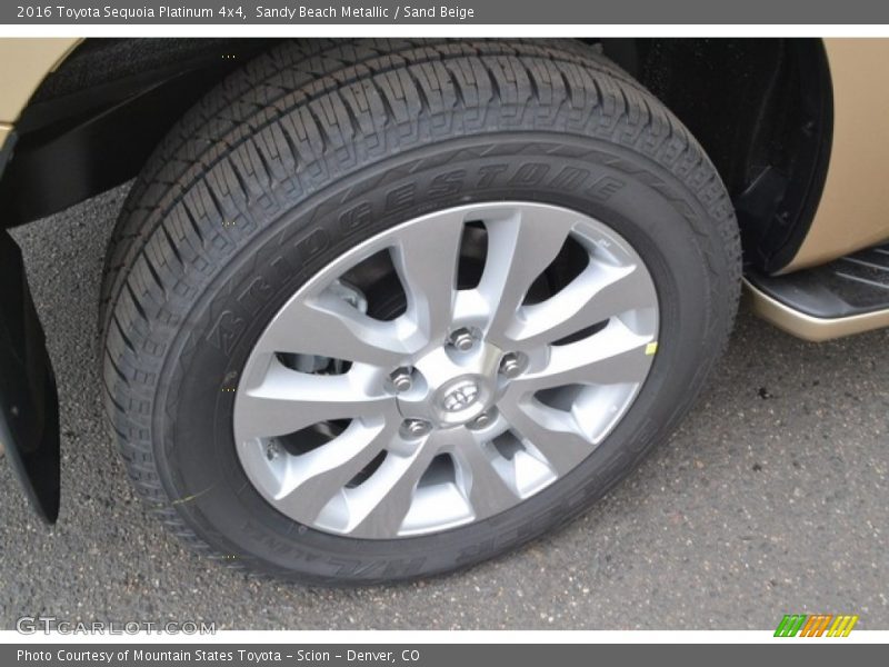 Sandy Beach Metallic / Sand Beige 2016 Toyota Sequoia Platinum 4x4