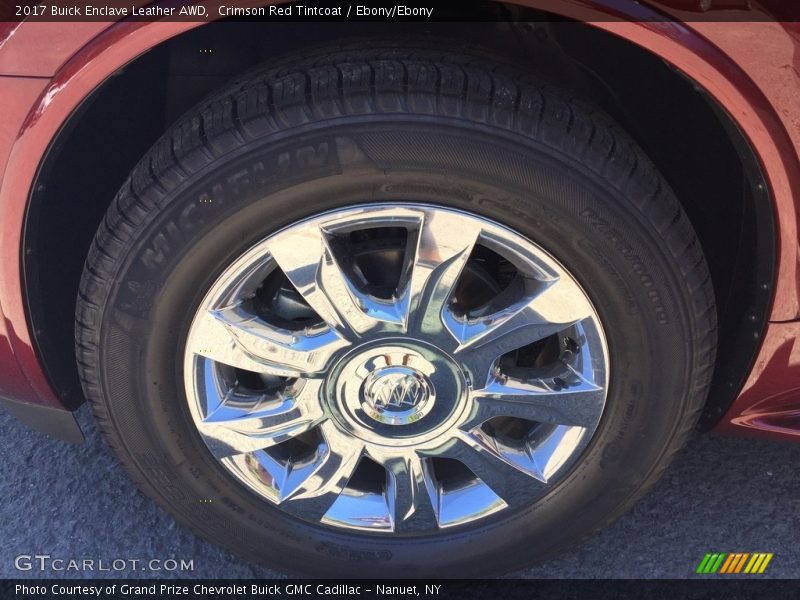 Crimson Red Tintcoat / Ebony/Ebony 2017 Buick Enclave Leather AWD