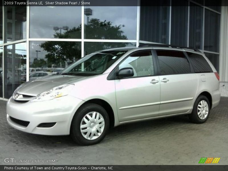Silver Shadow Pearl / Stone 2009 Toyota Sienna LE