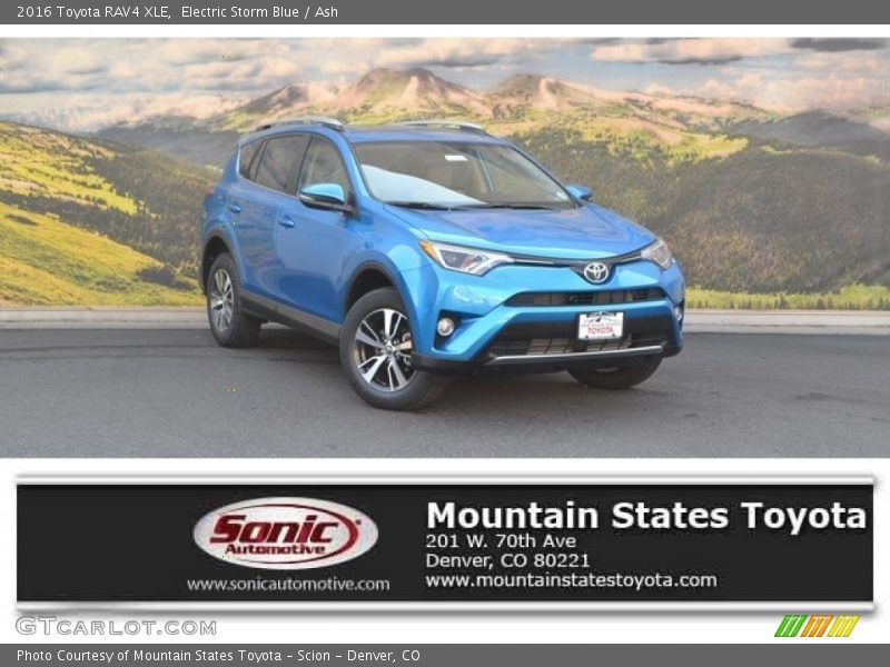 Electric Storm Blue / Ash 2016 Toyota RAV4 XLE