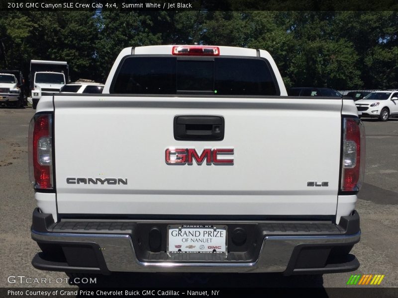 Summit White / Jet Black 2016 GMC Canyon SLE Crew Cab 4x4
