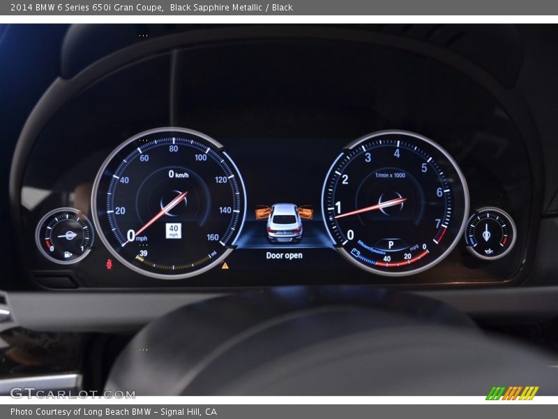 Black Sapphire Metallic / Black 2014 BMW 6 Series 650i Gran Coupe