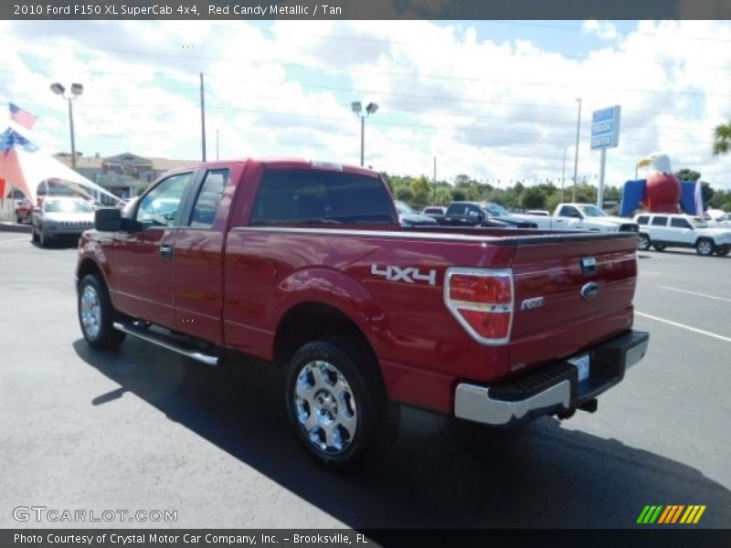 Red Candy Metallic / Tan 2010 Ford F150 XL SuperCab 4x4