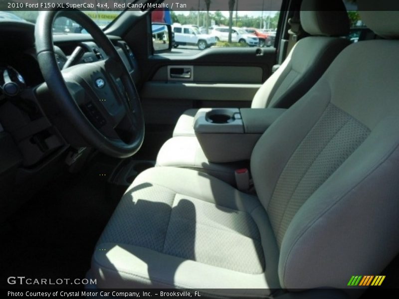 Red Candy Metallic / Tan 2010 Ford F150 XL SuperCab 4x4