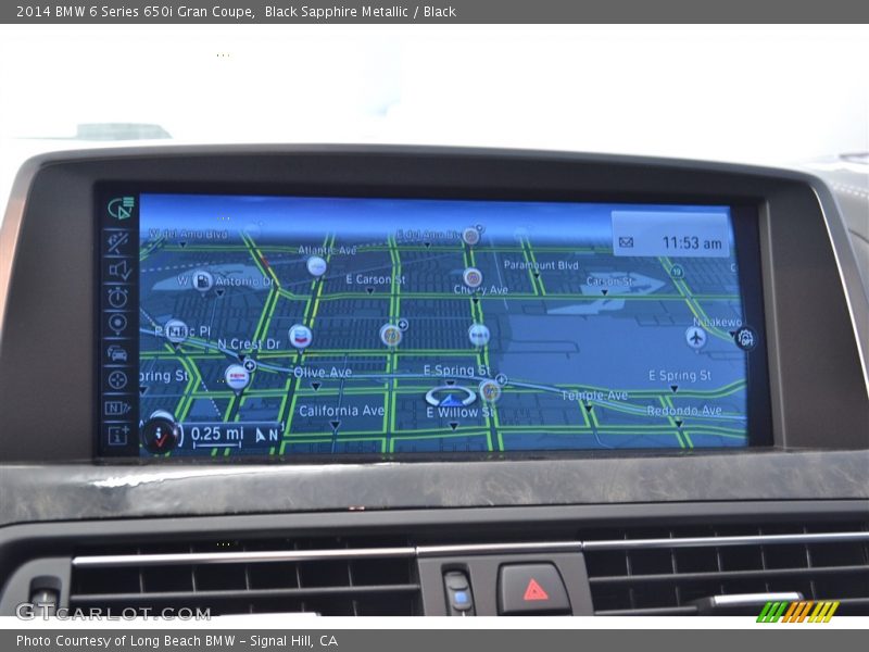 Black Sapphire Metallic / Black 2014 BMW 6 Series 650i Gran Coupe