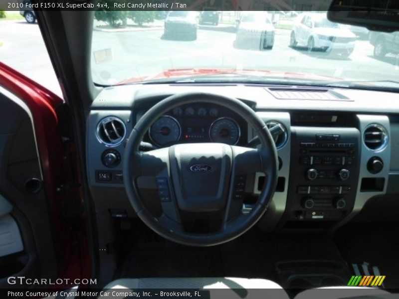 Red Candy Metallic / Tan 2010 Ford F150 XL SuperCab 4x4