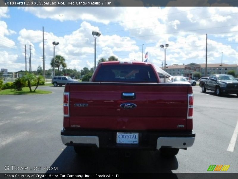 Red Candy Metallic / Tan 2010 Ford F150 XL SuperCab 4x4
