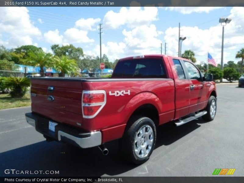 Red Candy Metallic / Tan 2010 Ford F150 XL SuperCab 4x4
