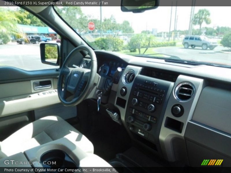 Red Candy Metallic / Tan 2010 Ford F150 XL SuperCab 4x4