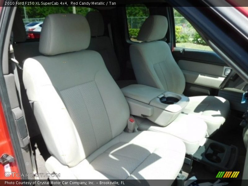 Red Candy Metallic / Tan 2010 Ford F150 XL SuperCab 4x4