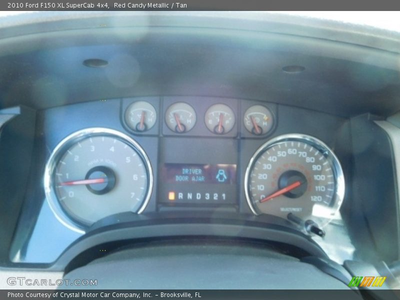 Red Candy Metallic / Tan 2010 Ford F150 XL SuperCab 4x4