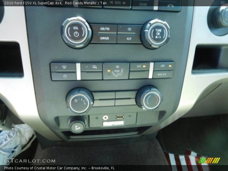 Red Candy Metallic / Tan 2010 Ford F150 XL SuperCab 4x4