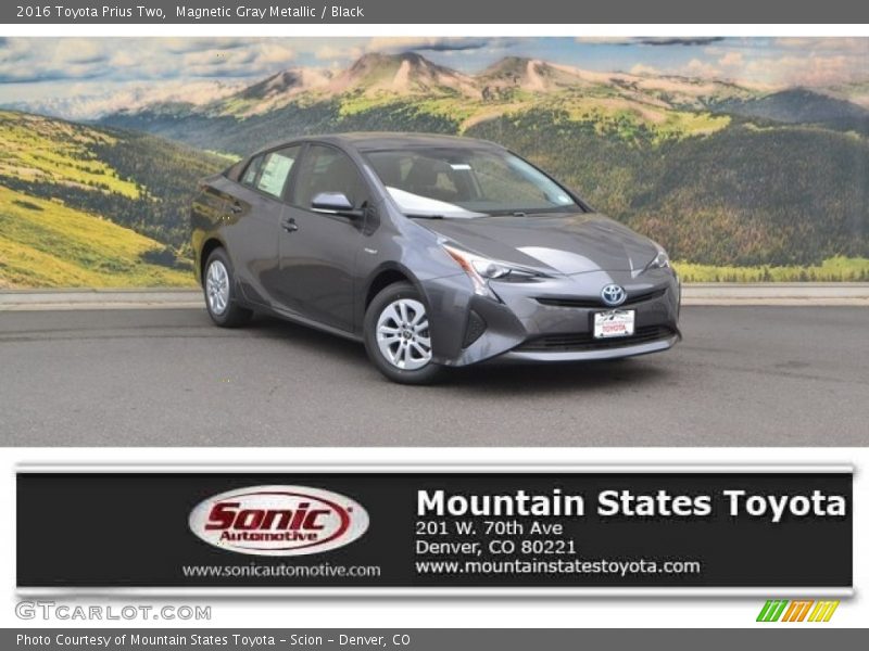 Magnetic Gray Metallic / Black 2016 Toyota Prius Two