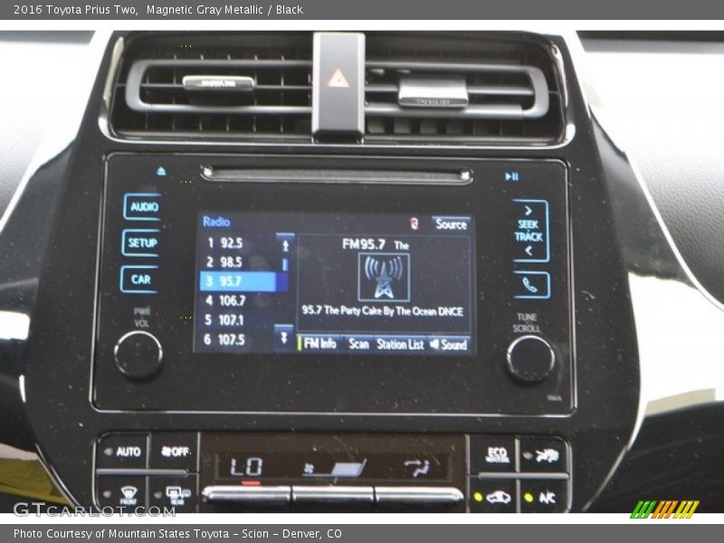 Magnetic Gray Metallic / Black 2016 Toyota Prius Two