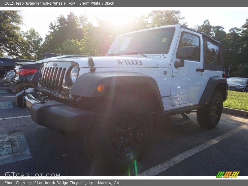 Bright White / Black 2015 Jeep Wrangler Willys Wheeler 4x4