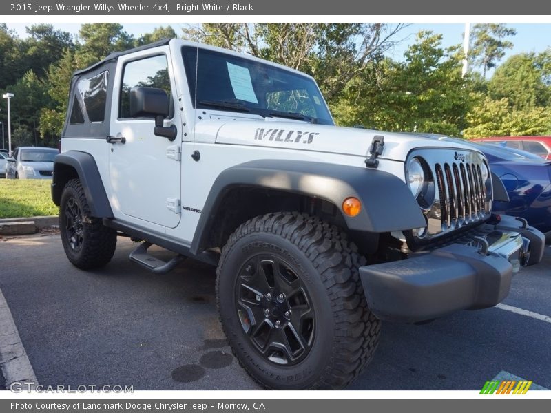 Bright White / Black 2015 Jeep Wrangler Willys Wheeler 4x4