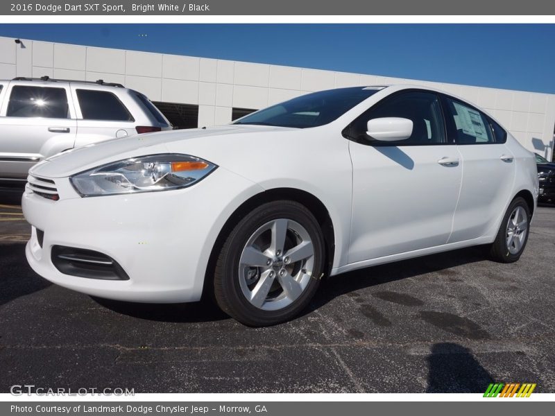 Bright White / Black 2016 Dodge Dart SXT Sport