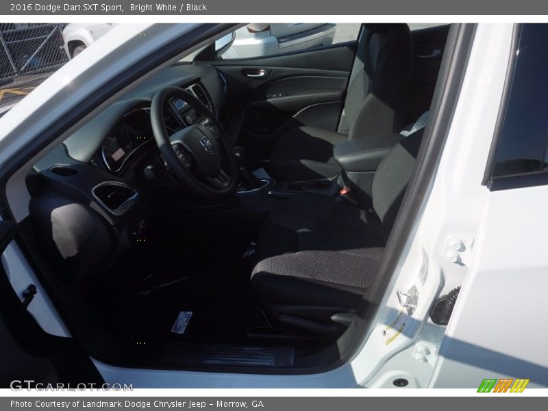 Bright White / Black 2016 Dodge Dart SXT Sport