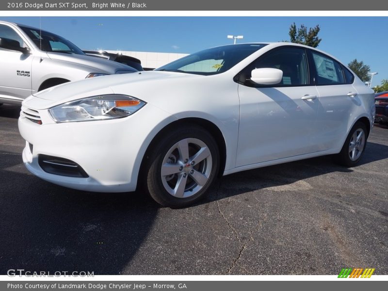 Bright White / Black 2016 Dodge Dart SXT Sport