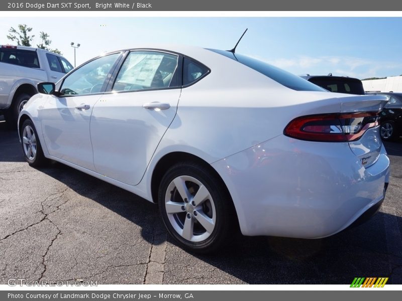 Bright White / Black 2016 Dodge Dart SXT Sport