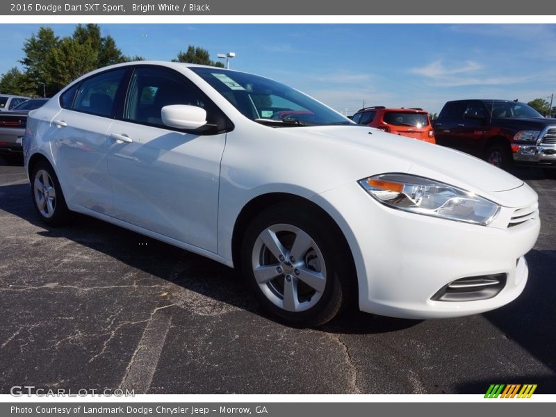 Bright White / Black 2016 Dodge Dart SXT Sport