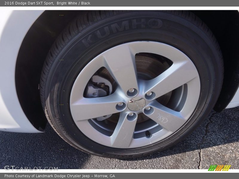 Bright White / Black 2016 Dodge Dart SXT Sport
