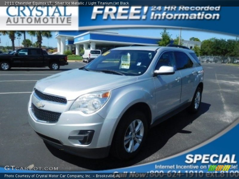 Silver Ice Metallic / Light Titanium/Jet Black 2011 Chevrolet Equinox LT