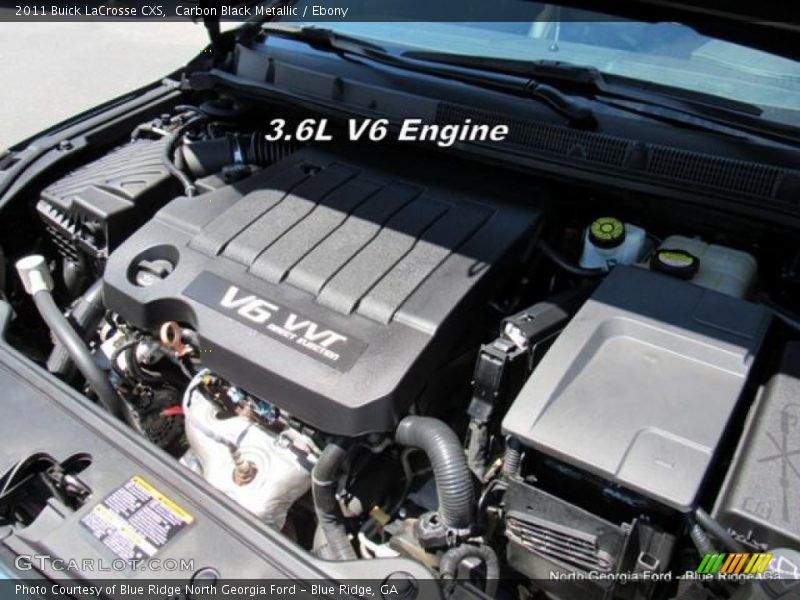 Carbon Black Metallic / Ebony 2011 Buick LaCrosse CXS