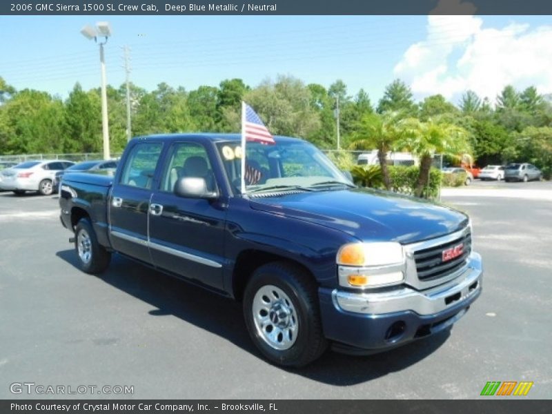 Deep Blue Metallic / Neutral 2006 GMC Sierra 1500 SL Crew Cab