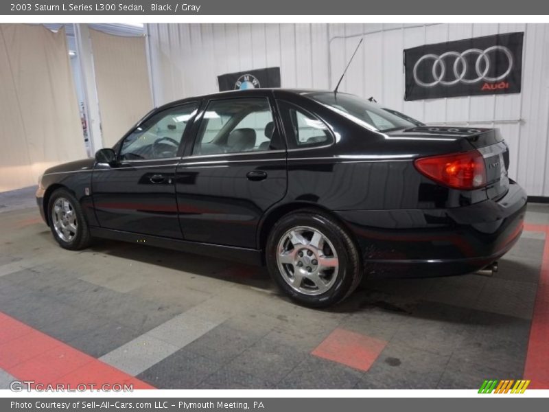 Black / Gray 2003 Saturn L Series L300 Sedan