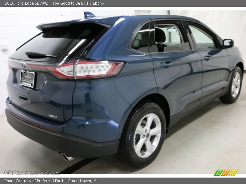 Too Good to Be Blue / Ebony 2016 Ford Edge SE AWD