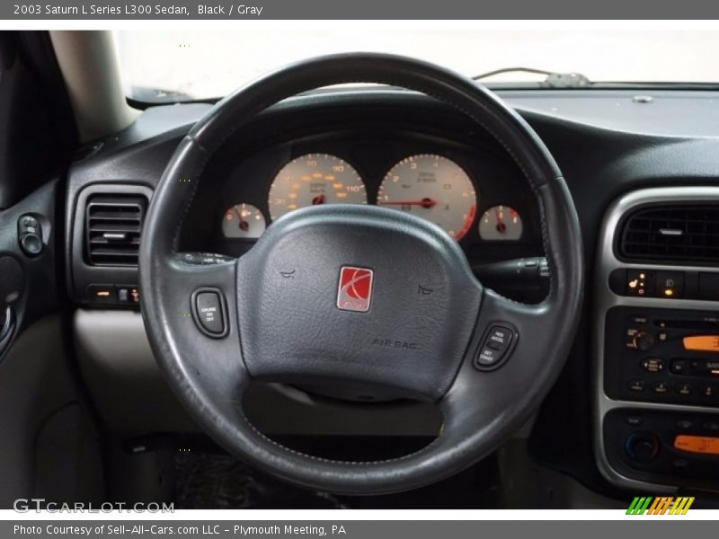 Black / Gray 2003 Saturn L Series L300 Sedan