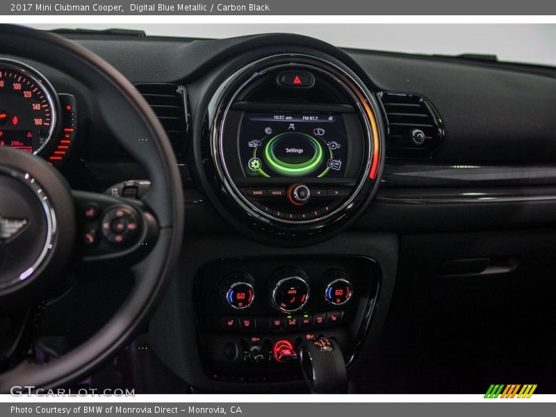 Digital Blue Metallic / Carbon Black 2017 Mini Clubman Cooper