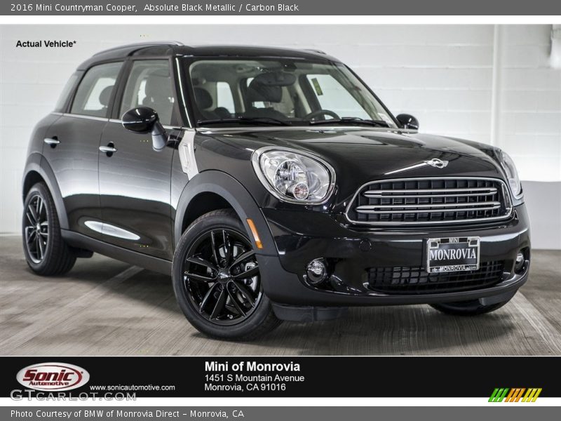 Absolute Black Metallic / Carbon Black 2016 Mini Countryman Cooper