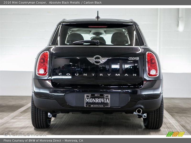 Absolute Black Metallic / Carbon Black 2016 Mini Countryman Cooper