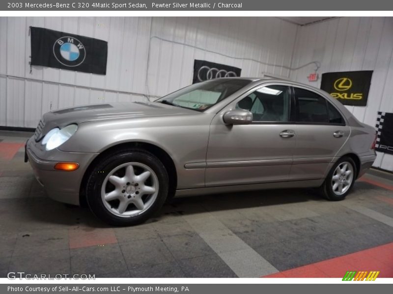 Pewter Silver Metallic / Charcoal 2003 Mercedes-Benz C 320 4Matic Sport Sedan