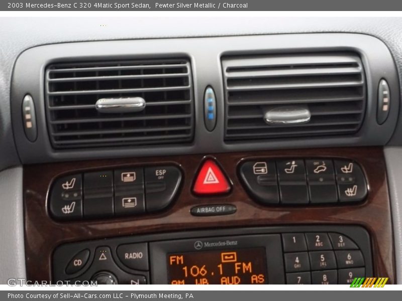 Pewter Silver Metallic / Charcoal 2003 Mercedes-Benz C 320 4Matic Sport Sedan